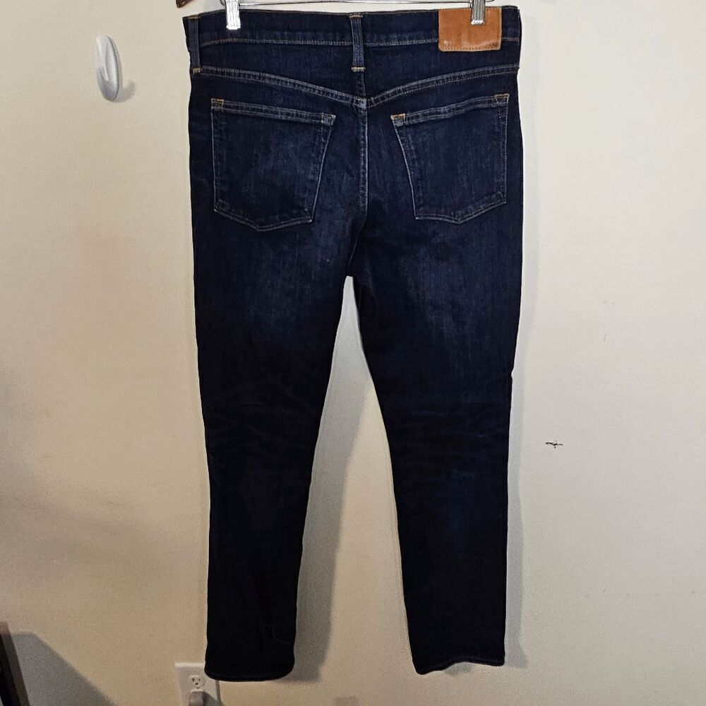 J. Crew Denim 770 Straight-fit Stretch on Demand jean in ink wash AB054 Mens 33× - Picture 2 of 6